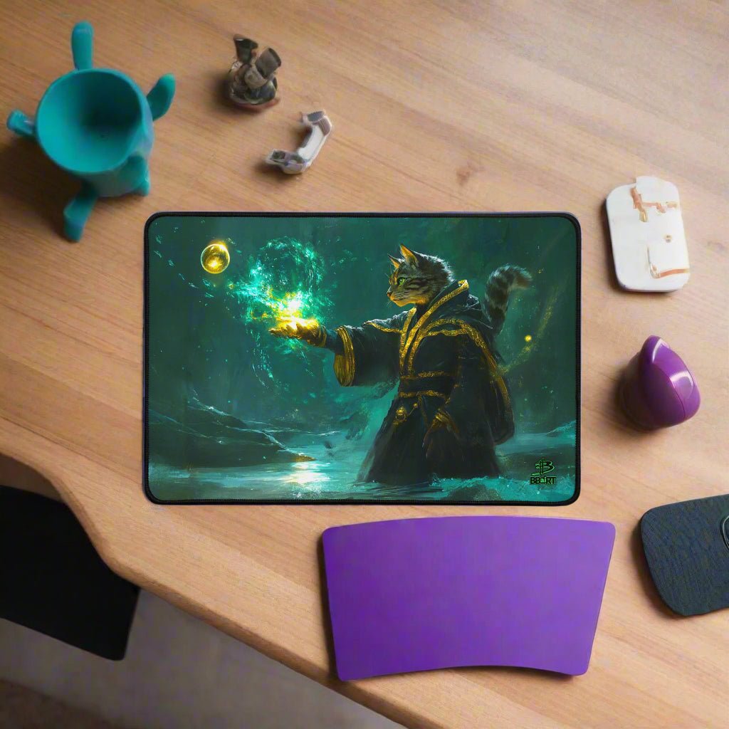 Mysticpaw the Spellcaster – Desk Mat - BBairt