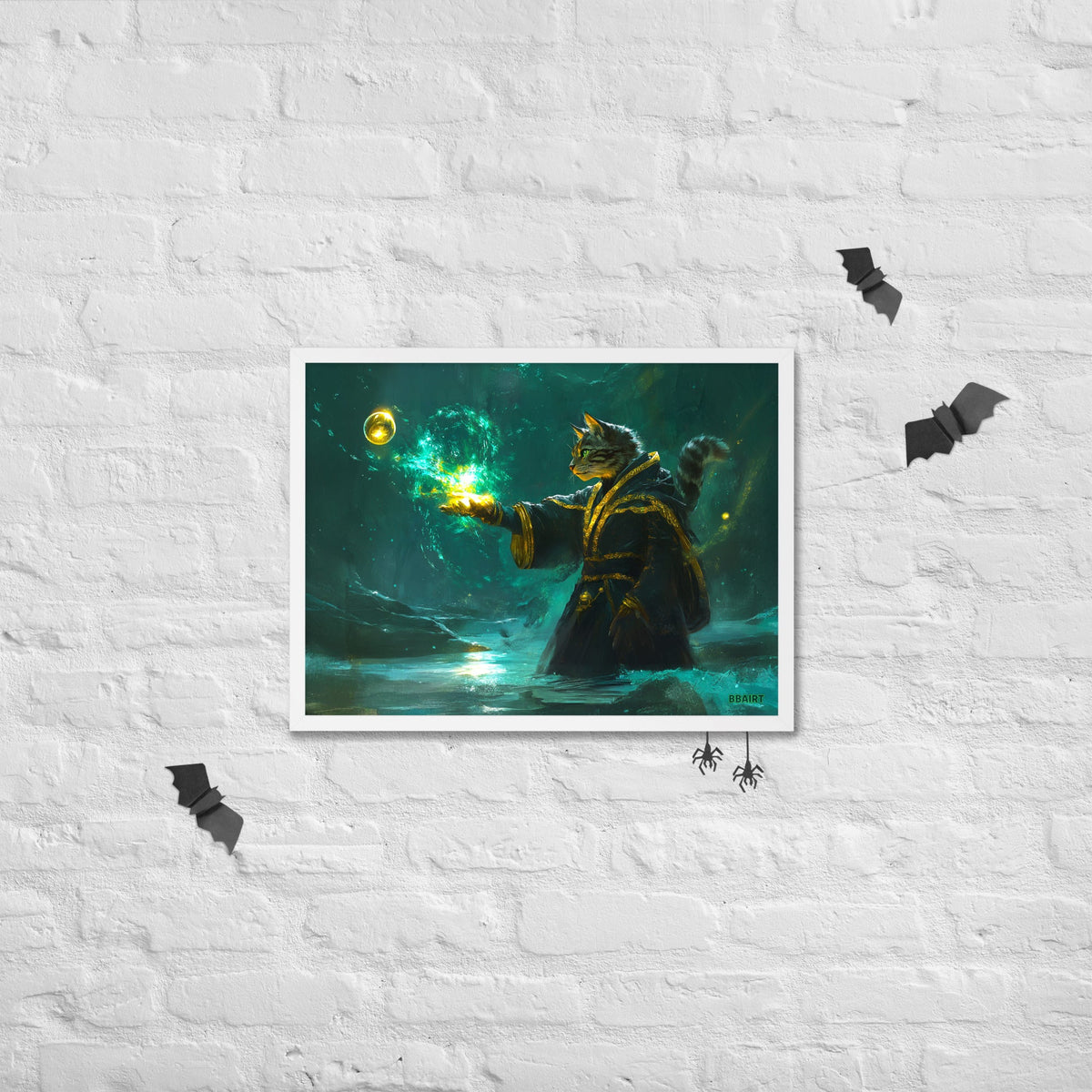 Mysticpaw the Spellcaster - Framed Photo Paper Poster - BBairt
