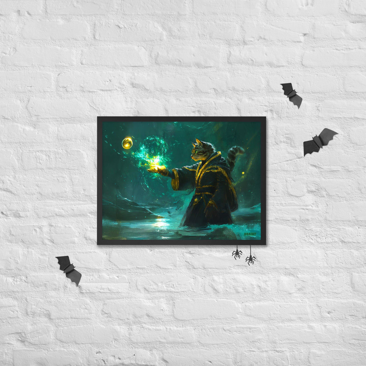 Mysticpaw the Spellcaster - Framed Photo Paper Poster - BBairt