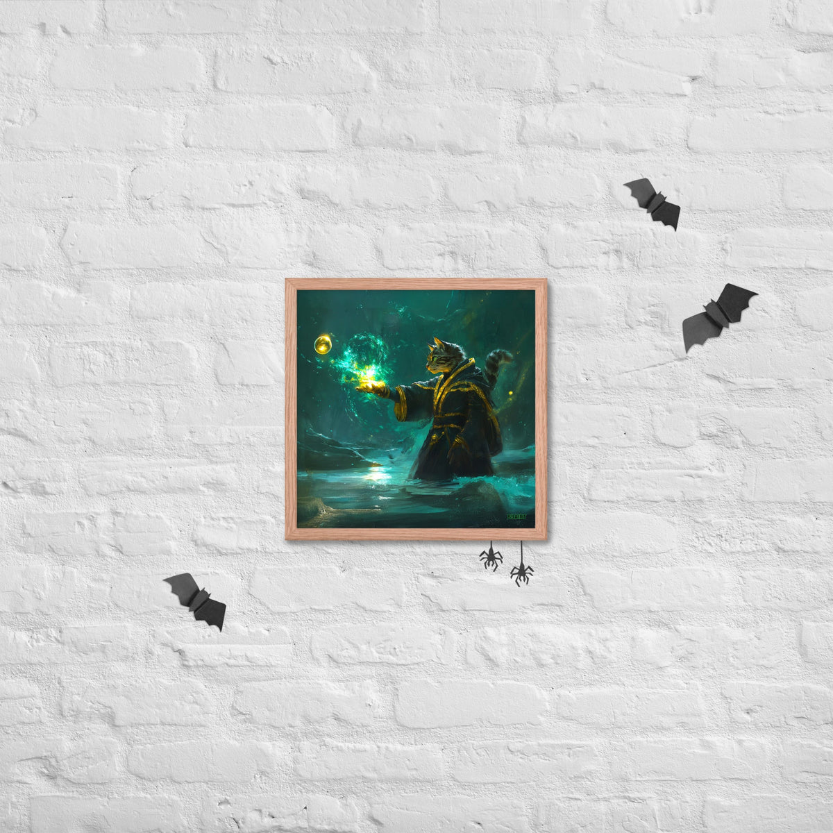 Mysticpaw the Spellcaster - Framed Photo Paper Poster - BBairt