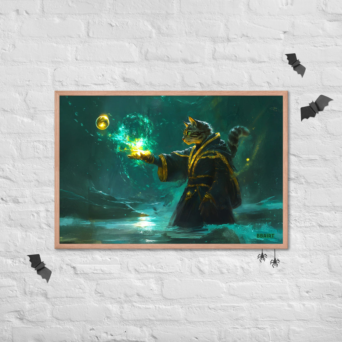 Mysticpaw the Spellcaster - Framed Photo Paper Poster - BBairt