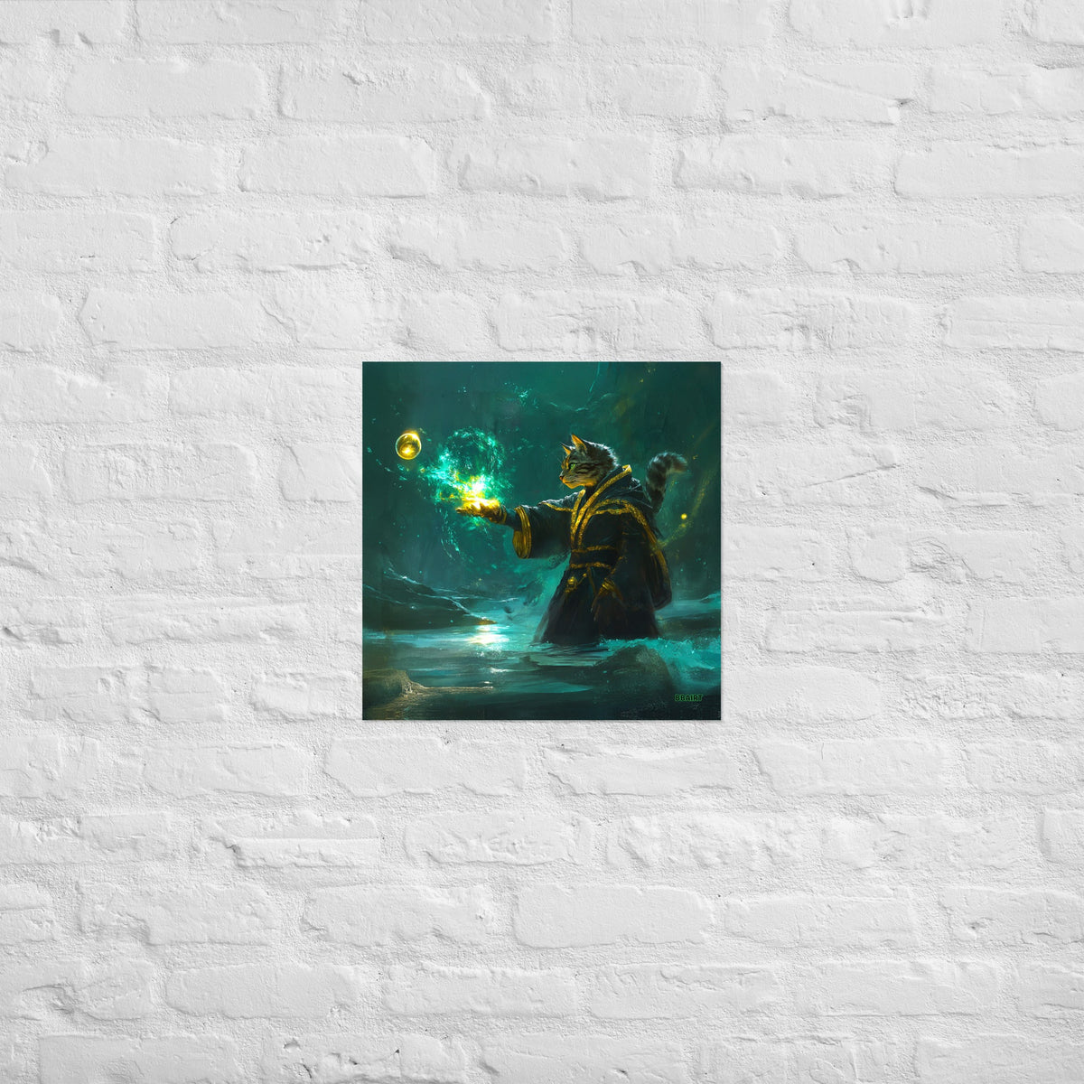 Mysticpaw the Spellcaster - Matte Poster - BBairt
