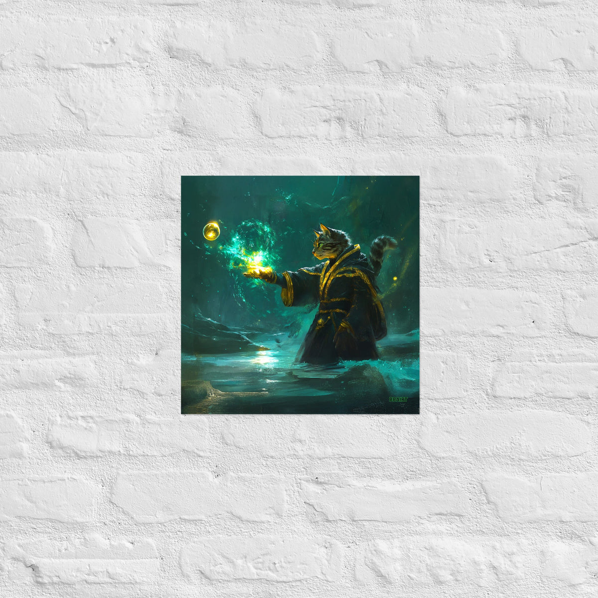 Mysticpaw the Spellcaster - Matte Poster - BBairt