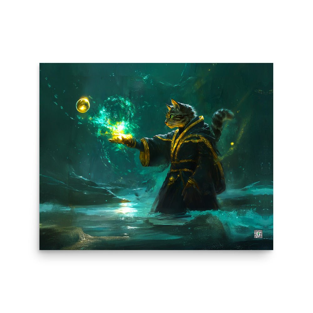 Mysticpaw the Spellcaster - Photo Paper Poster - BBairt