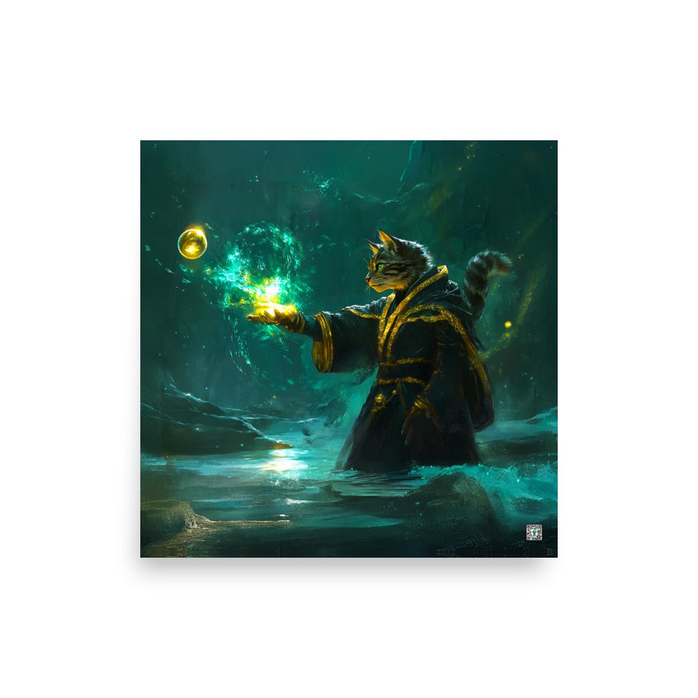 Mysticpaw the Spellcaster - Photo Paper Poster - BBairt