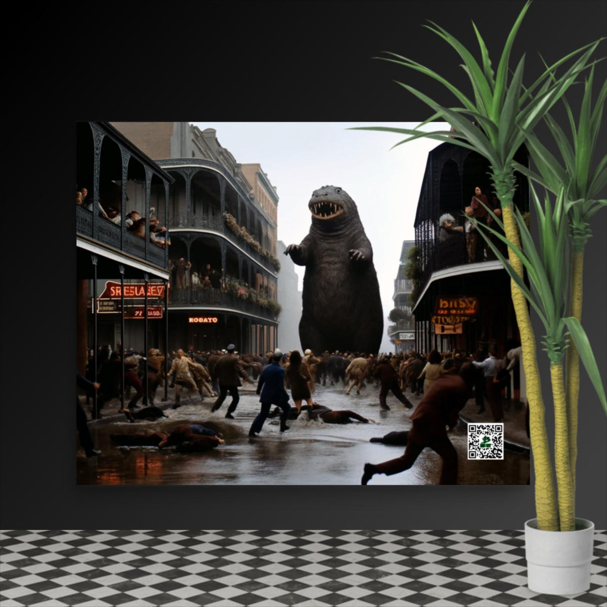 Nola's Nutria Nightmare - Photo paper poster - BBairt