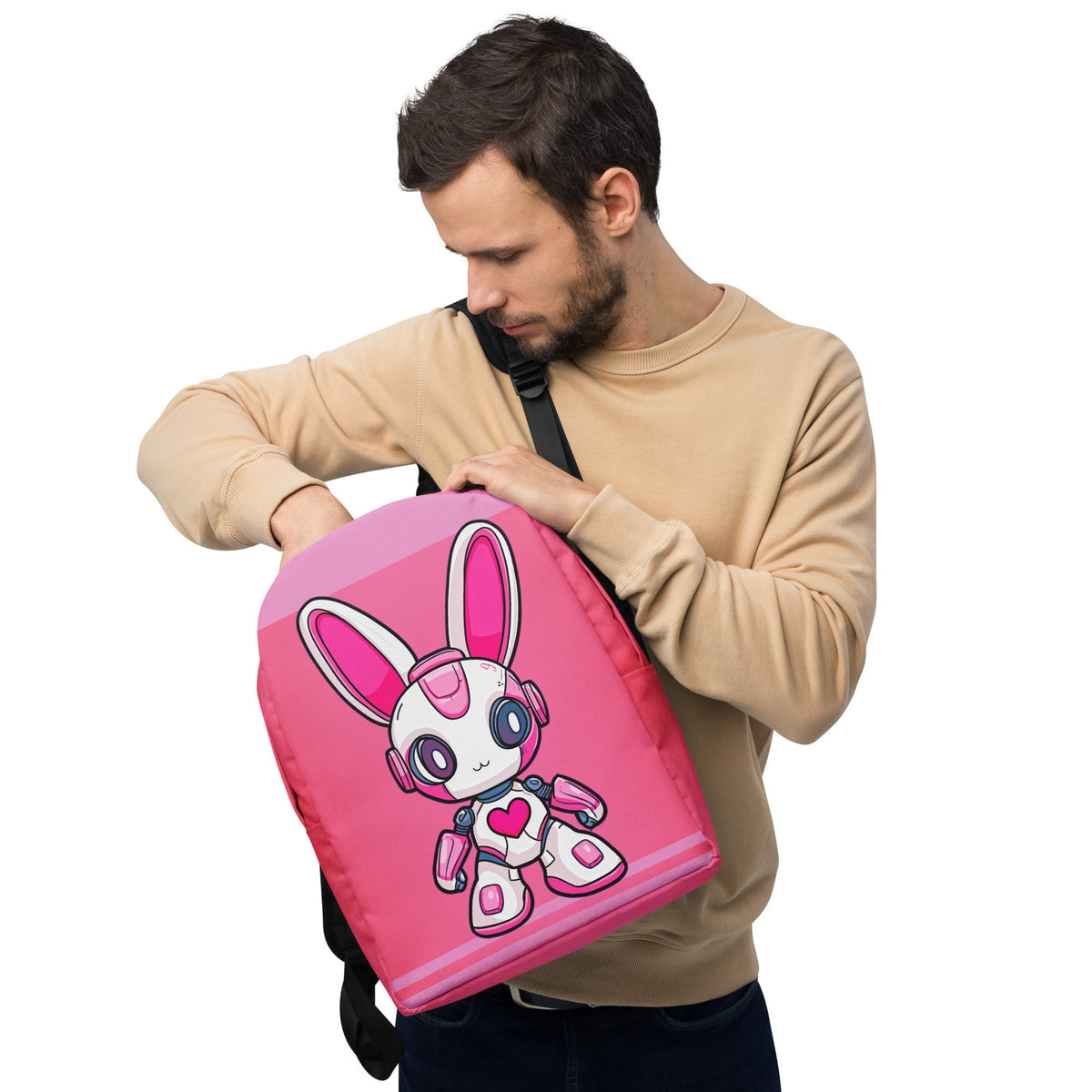 Nova the Heartbot - Minimalist Backpack - BBairt
