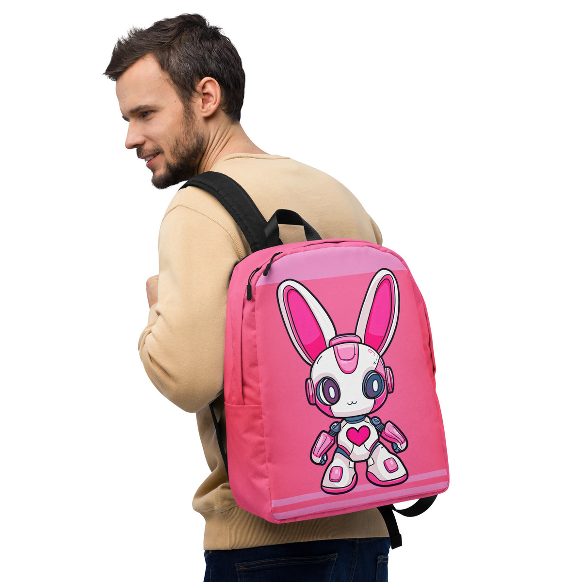 Nova the Heartbot - Minimalist Backpack - BBairt