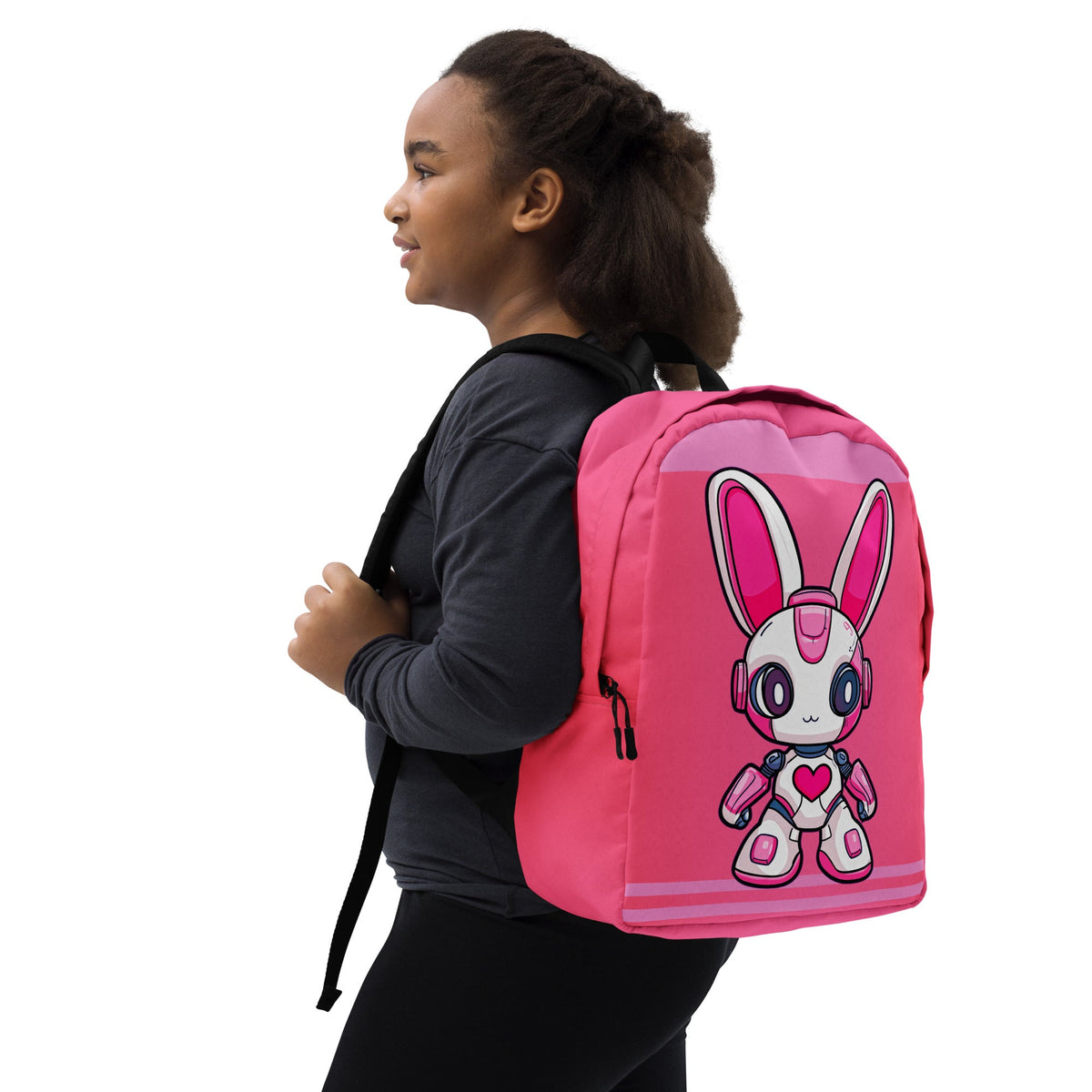Nova the Heartbot - Minimalist Backpack - BBairt