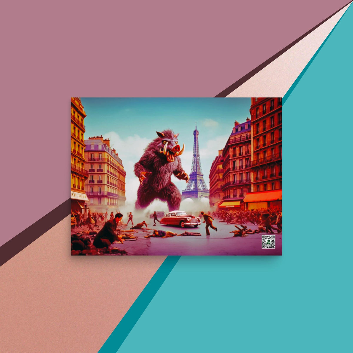 Parisian Tusk Terror - Photo paper poster - BBairt