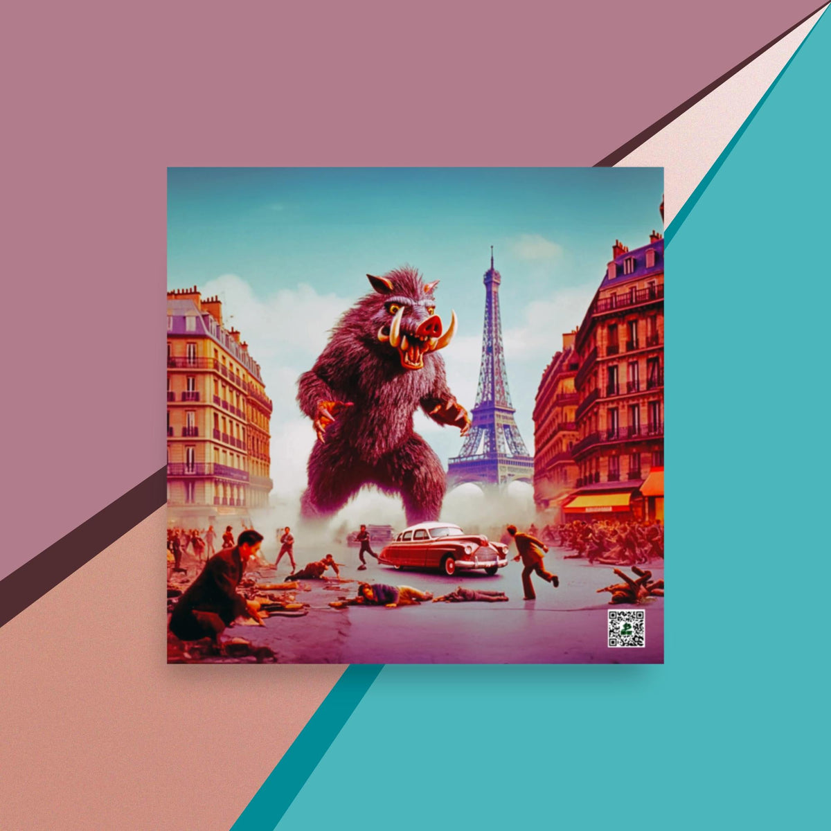 Parisian Tusk Terror - Photo paper poster - BBairt