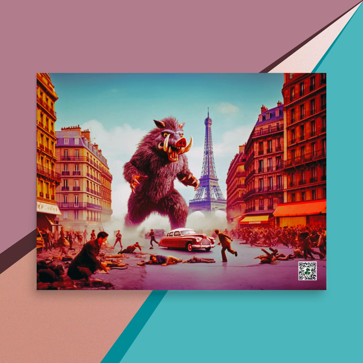 Parisian Tusk Terror - Photo paper poster - BBairt