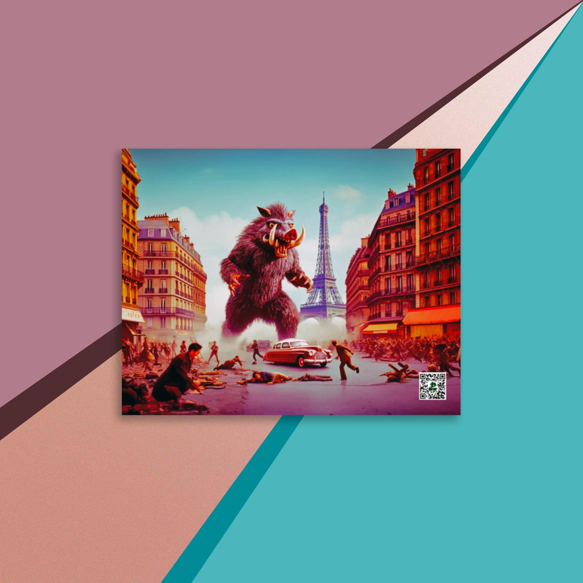 Parisian Tusk Terror - Photo paper poster - BBairt