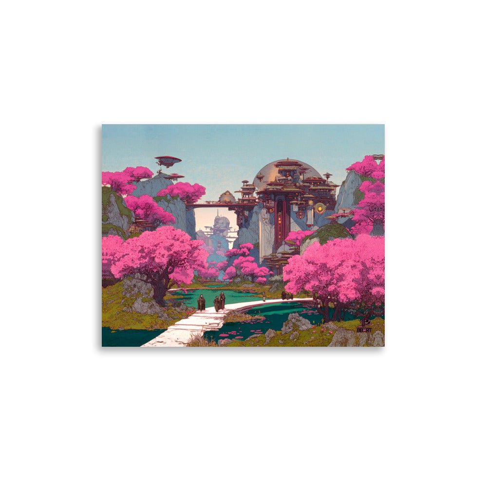 Petals of the Sky Citadel – Photo Paper Poster - BBairt