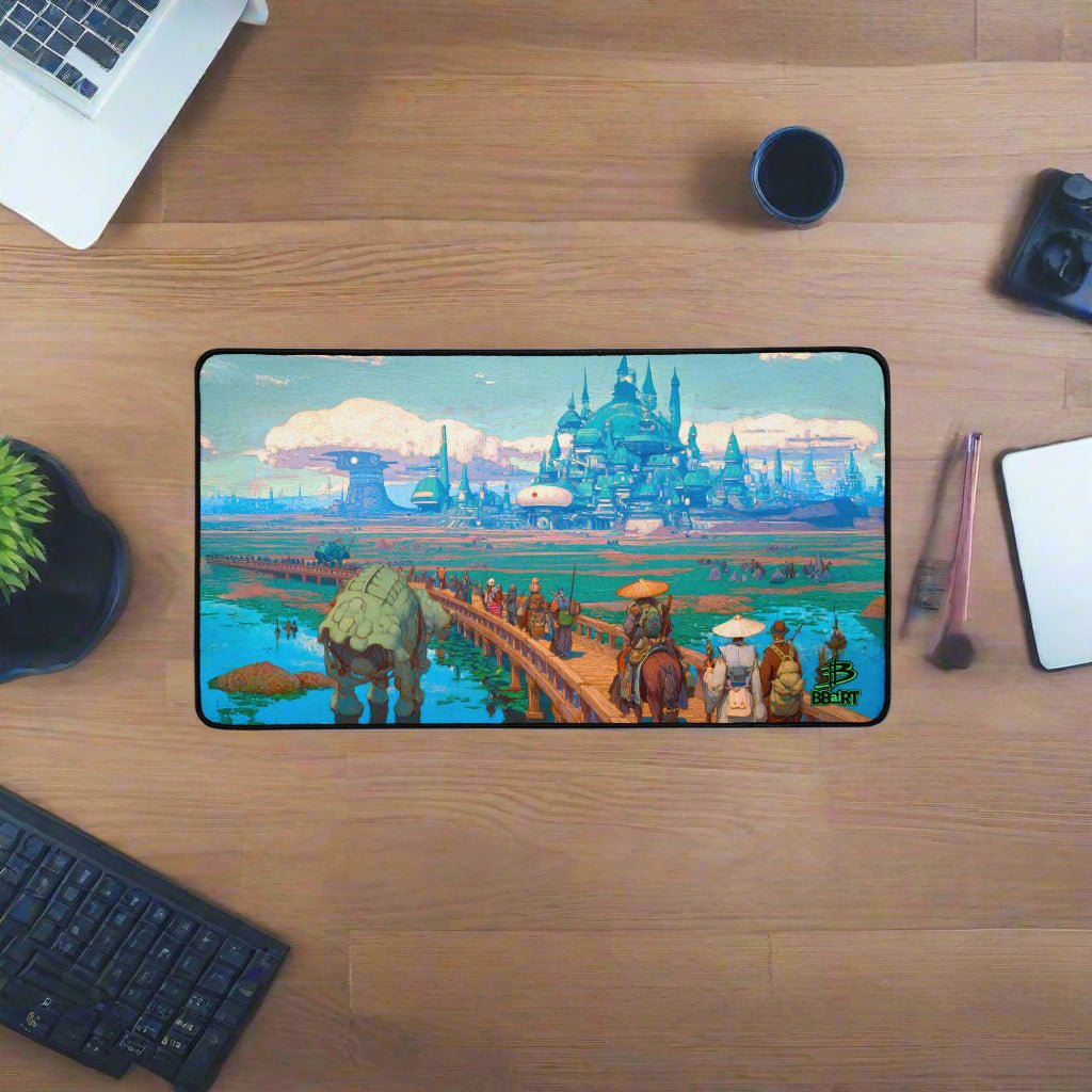 Pilgrims of the Azure Causeway Desk Mat at BBairt