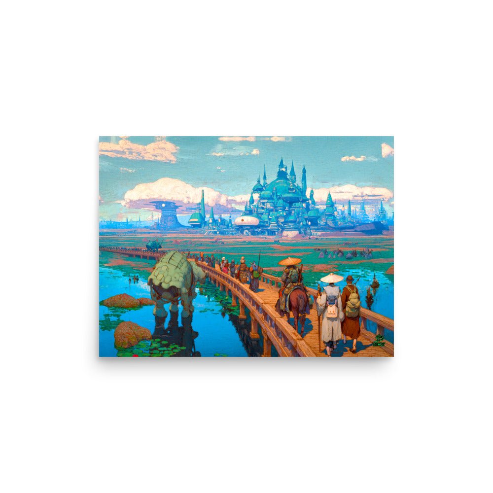 Pilgrims of the Azure Causeway – Photo Paper Poster - BBairt