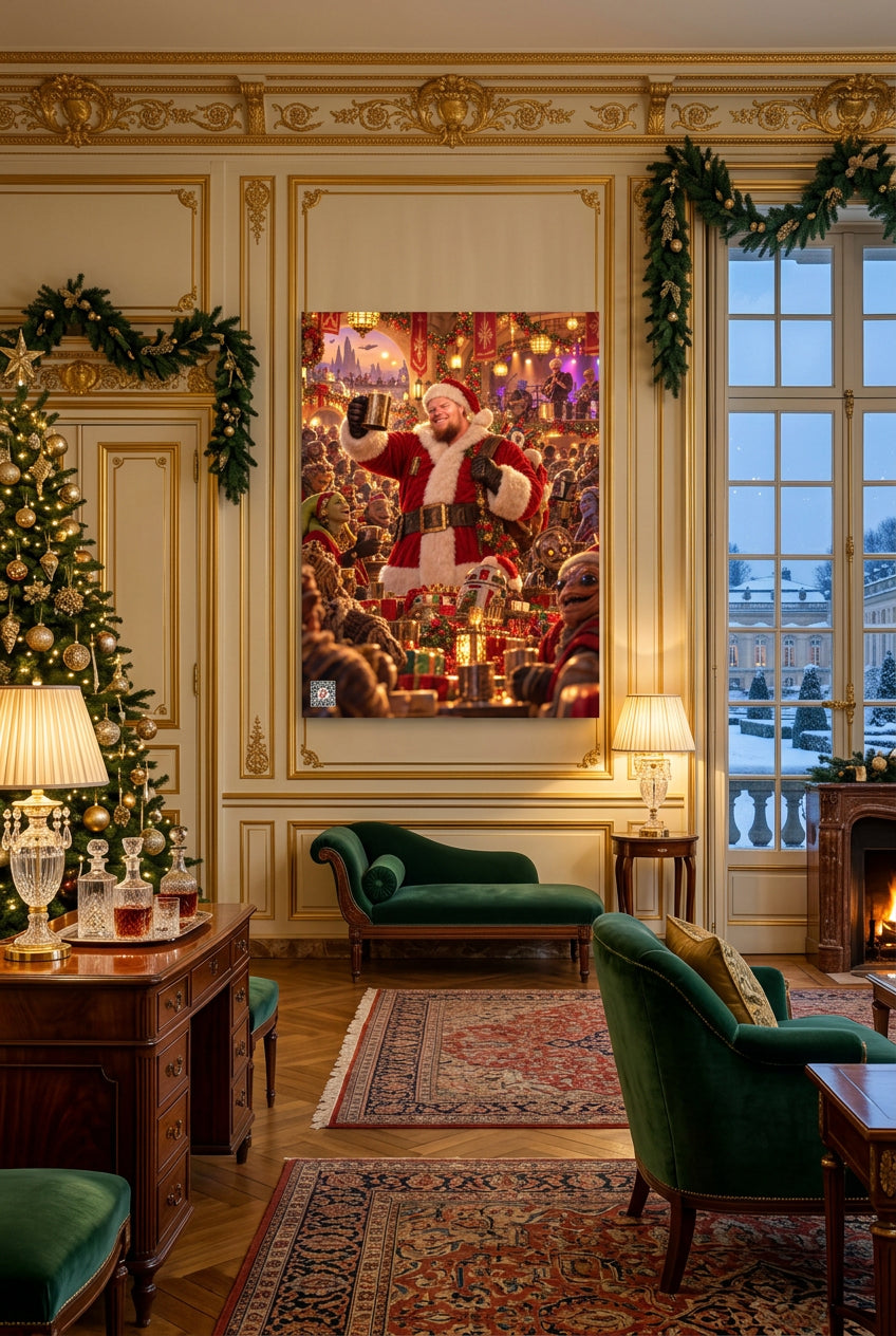 Big Ed – The Holiday King – 12 × 16 inch premium luster photo paper poster; Big Ed memorial Christmas artwork, unframed product mockup by BBairt