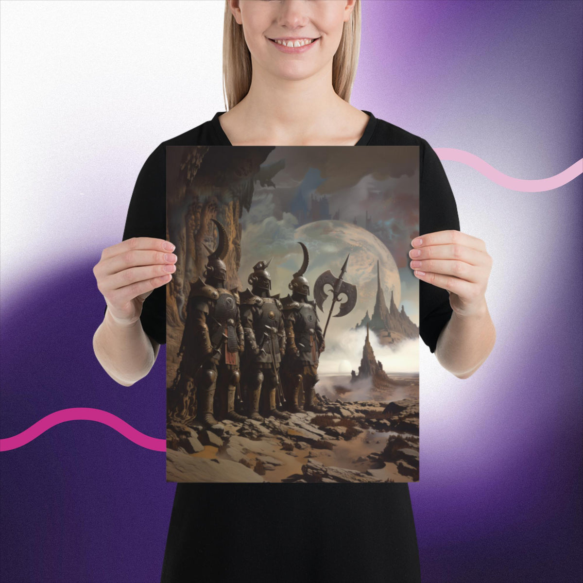 Celestial Knights’ Stand – Photo Paper Poster