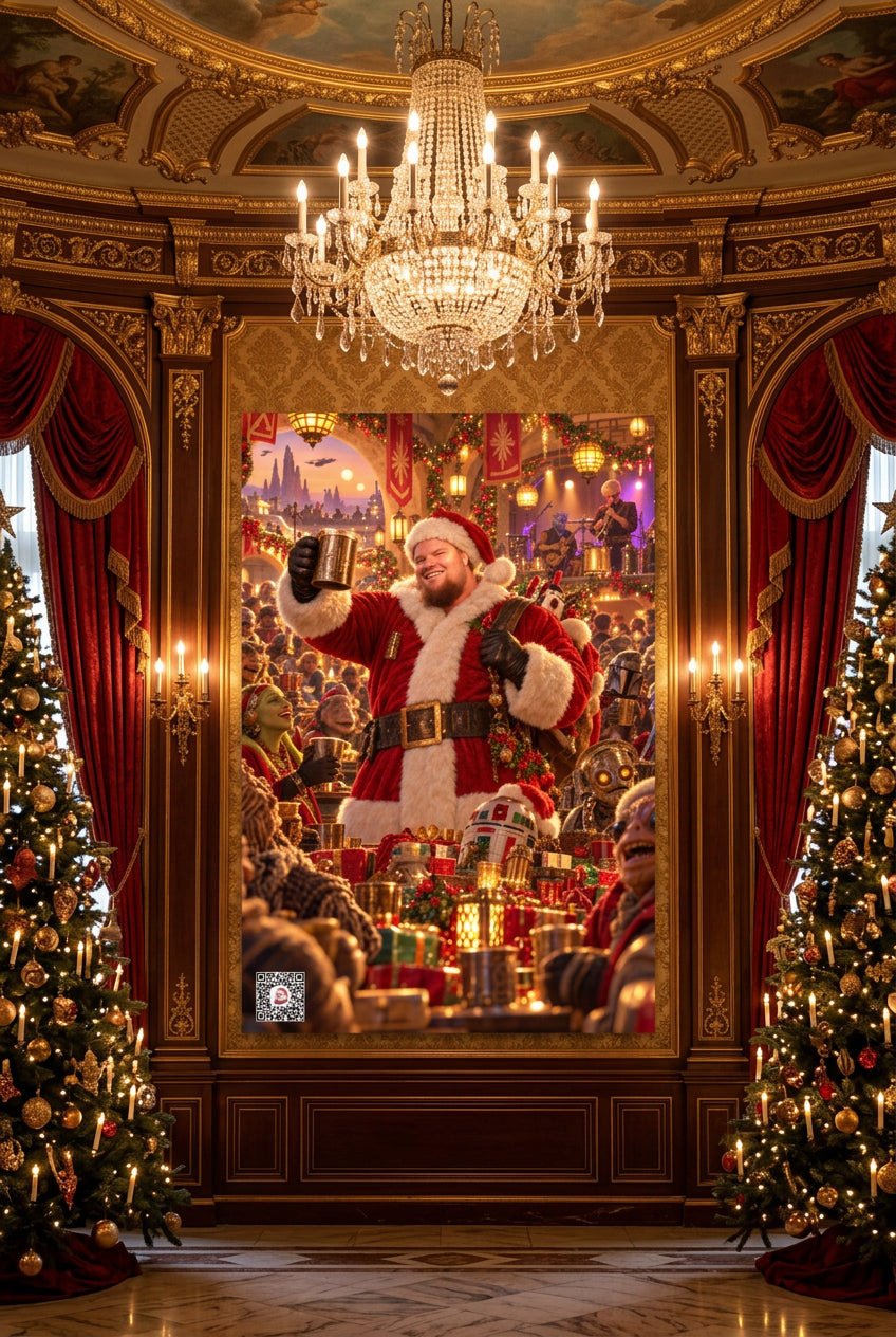 Big Ed – The Holiday King – 20 × 30 inch premium luster photo paper poster; Big Ed memorial Christmas artwork, unframed product mockup by BBairt