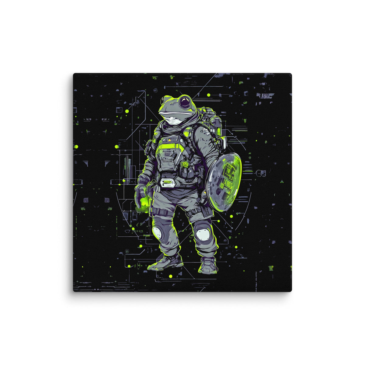 Quantum Croaker - Canvas Print - BBairt
