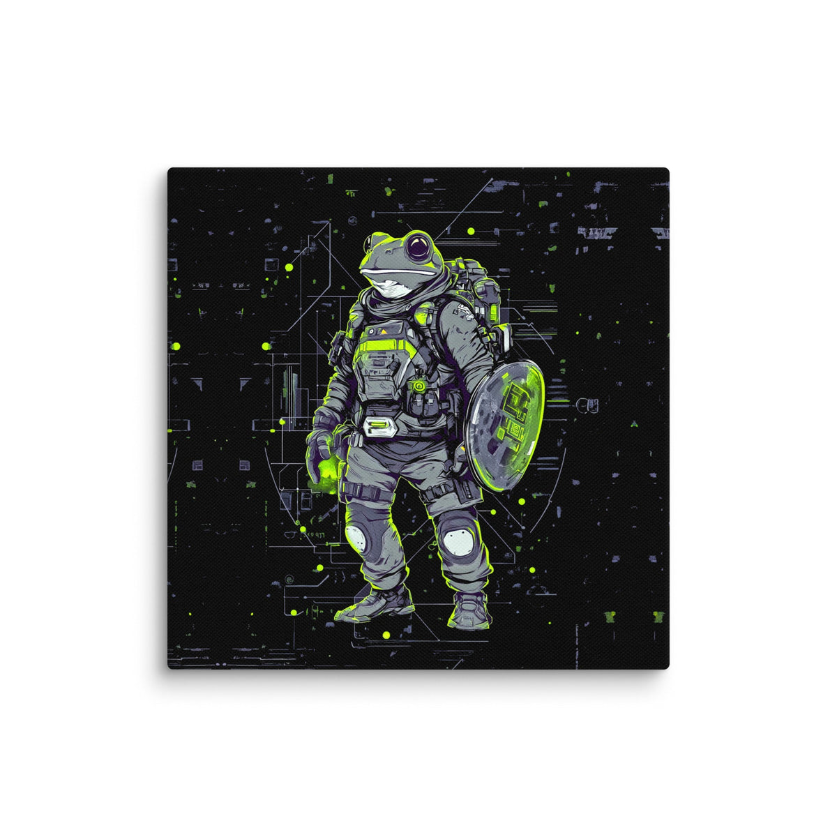 Quantum Croaker - Canvas Print - BBairt