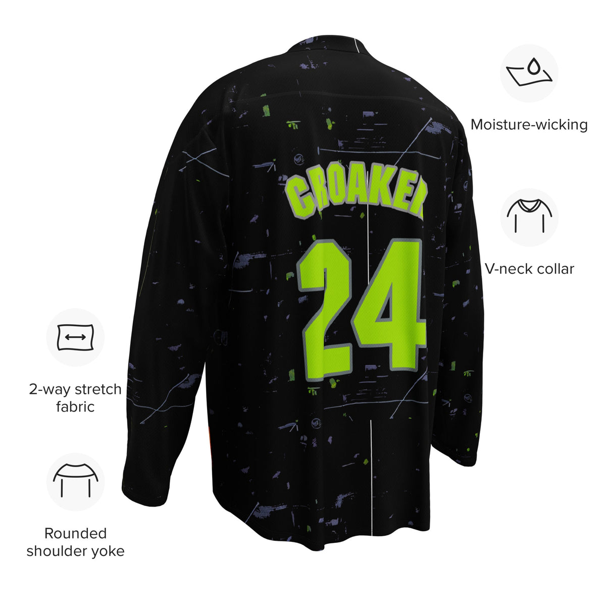 Quantum Croaker - Recycled hockey fan jersey - BBairt