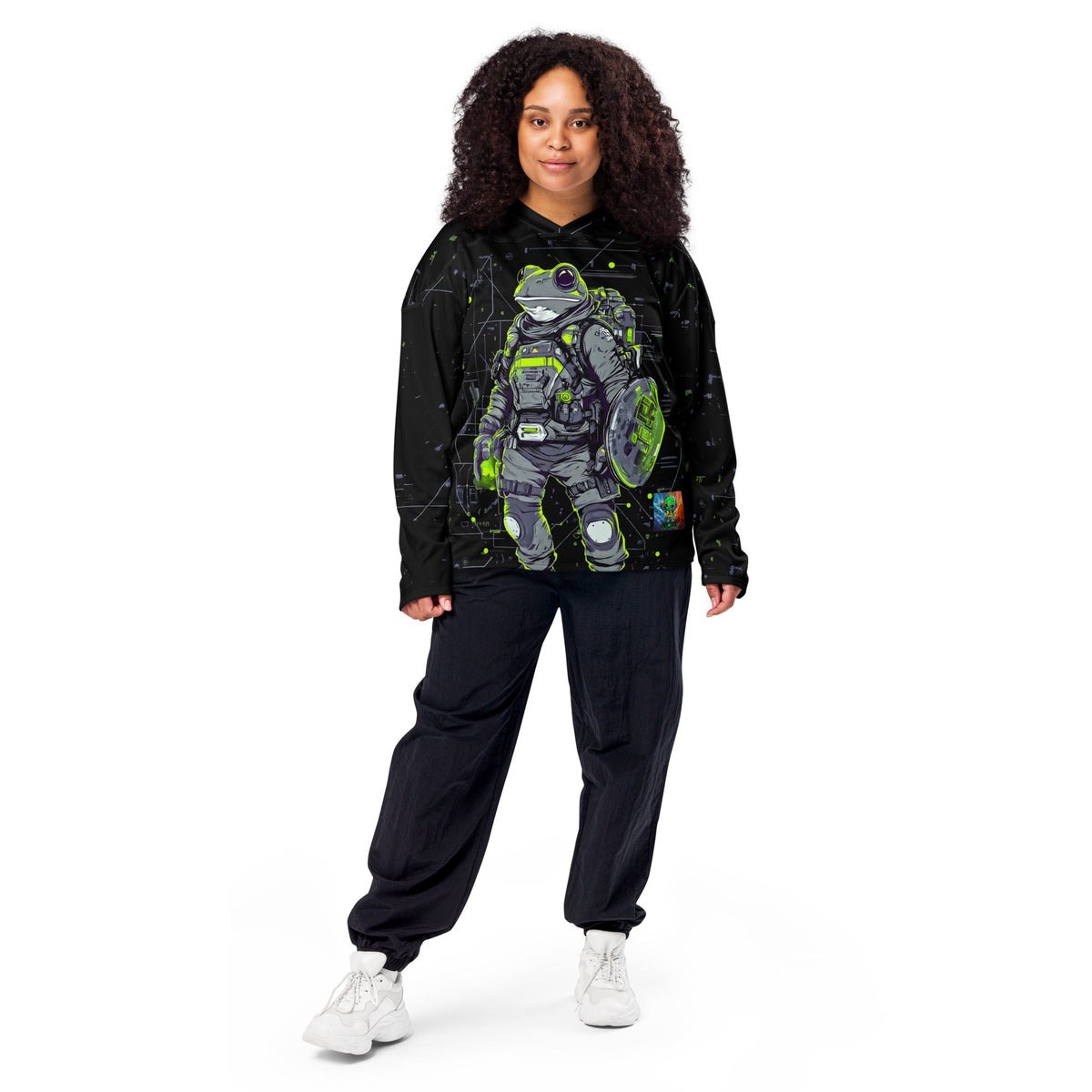 Quantum Croaker - Recycled hockey fan jersey - BBairt