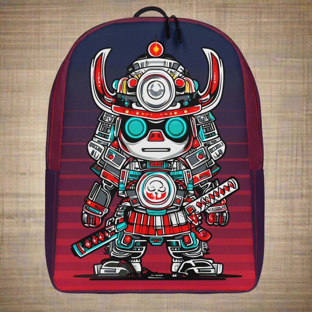 Raiko the Neon Shogun - Minimalist Backpack - BBairt