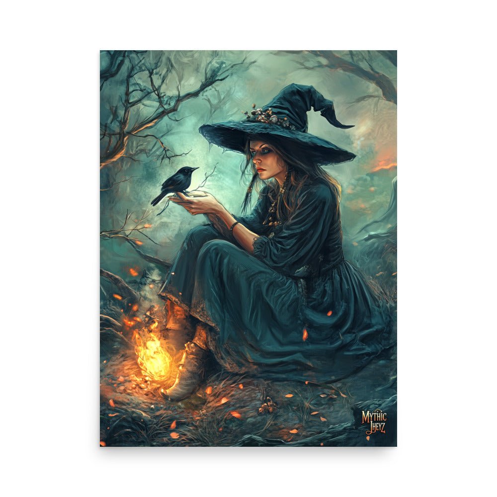 Raven's Whisper Photo Paper Poster - Mythic Jheyz Collection - BBairt