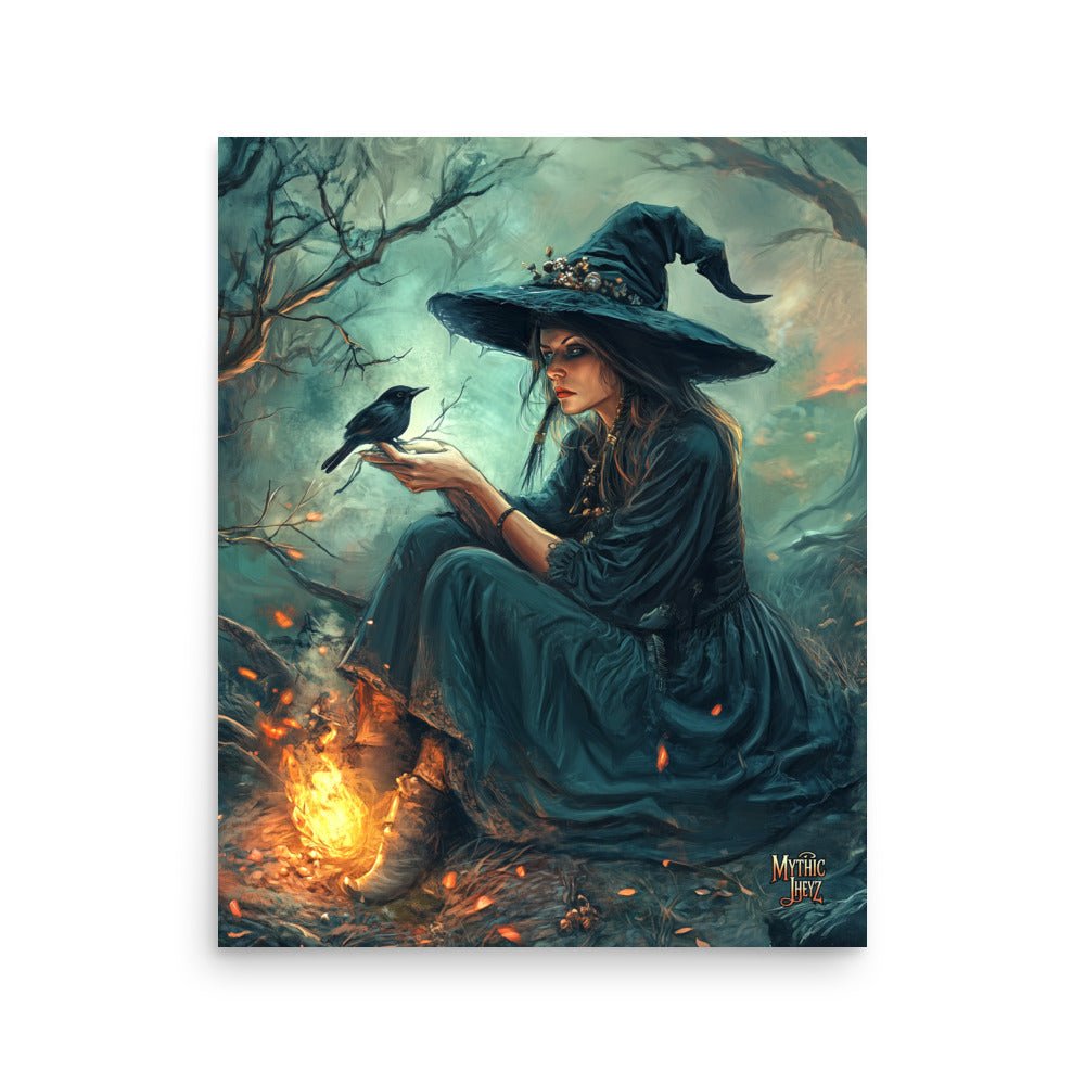 Raven's Whisper Photo Paper Poster - Mythic Jheyz Collection - BBairt