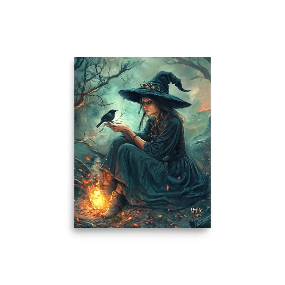 Raven's Whisper Photo Paper Poster - Mythic Jheyz Collection - BBairt