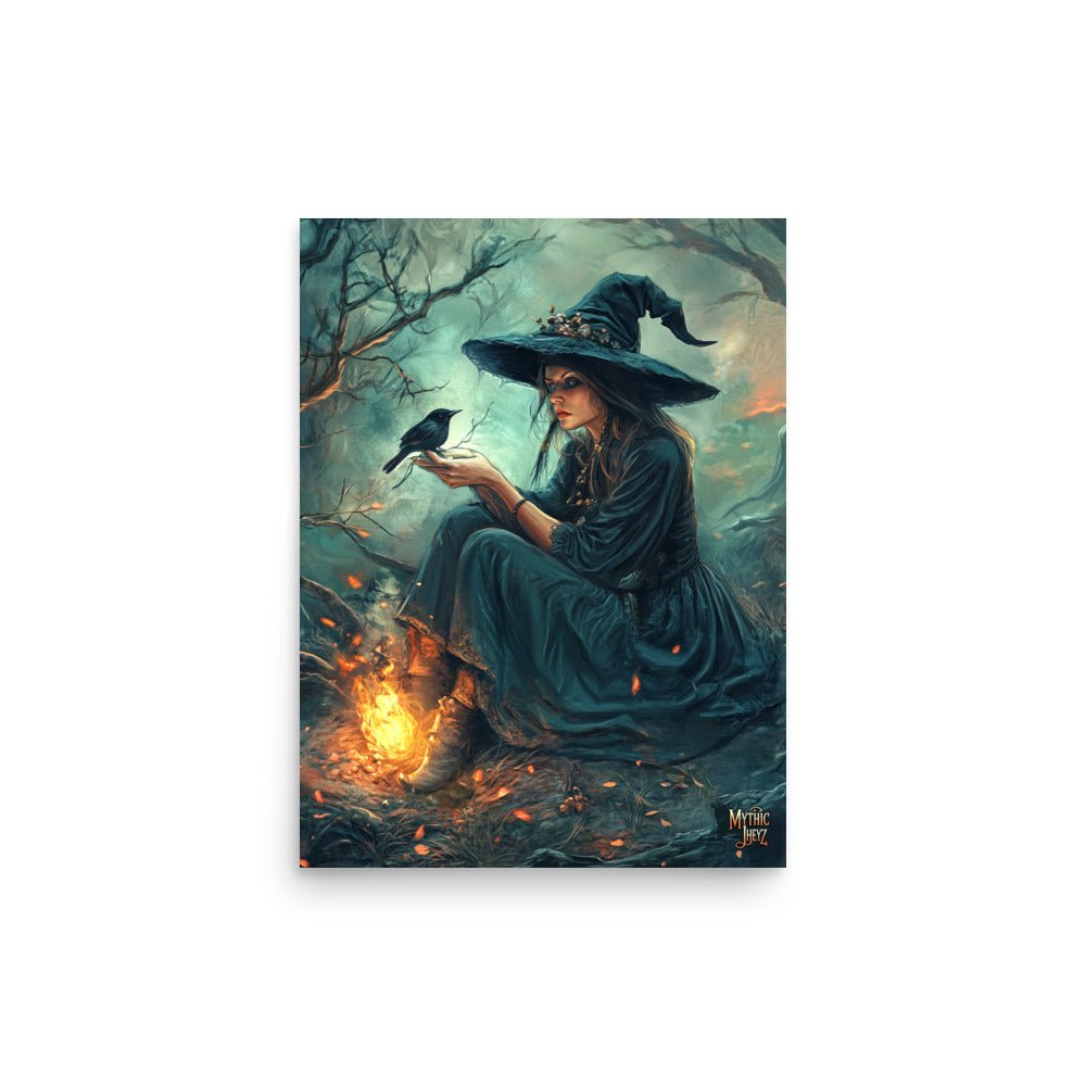 Raven's Whisper Photo Paper Poster - Mythic Jheyz Collection - BBairt