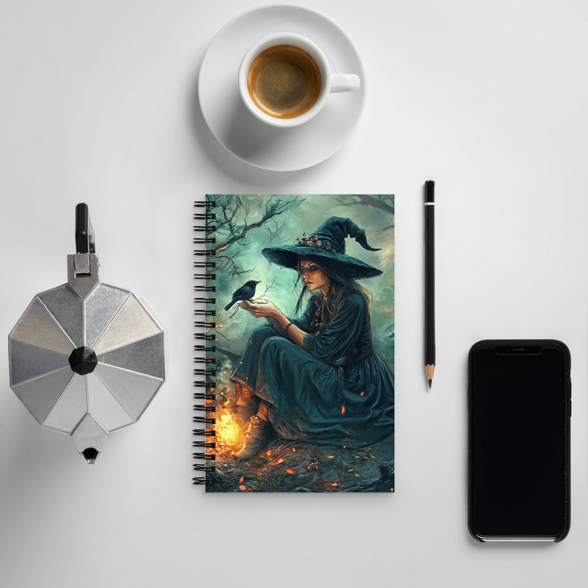 Ravens Whisper Spiral Notebook - Mythic Jheyz Collection - BBairt