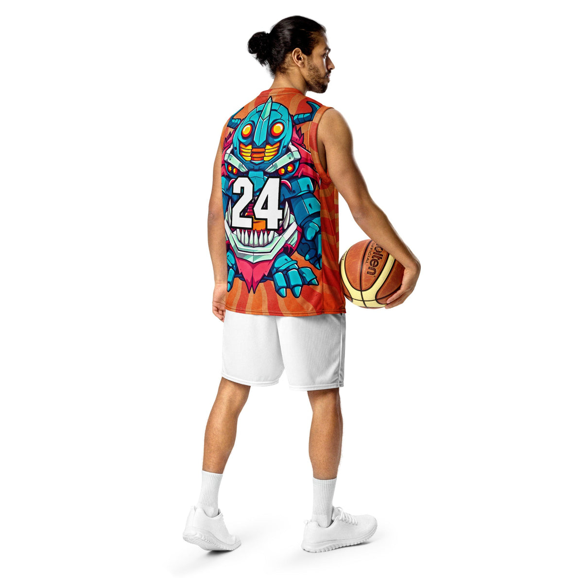 Rex the Reactor Watcher - Recycled unisex basketball jersey - Solar Flare - BBairt