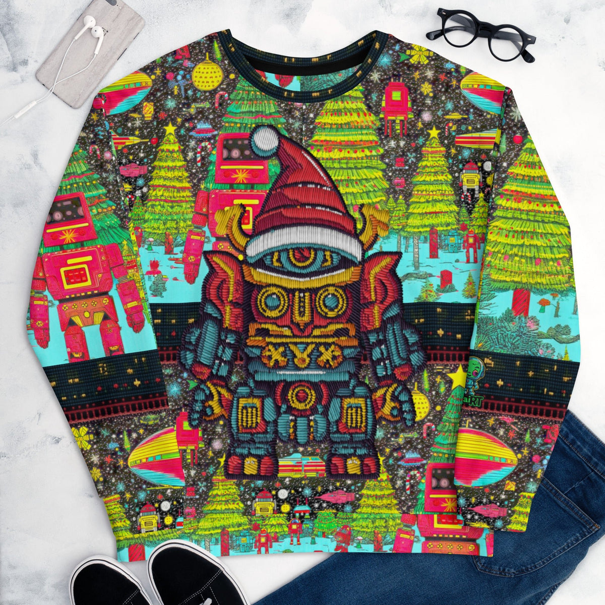 Robo Samurai - Christmas Sweater - BBairt