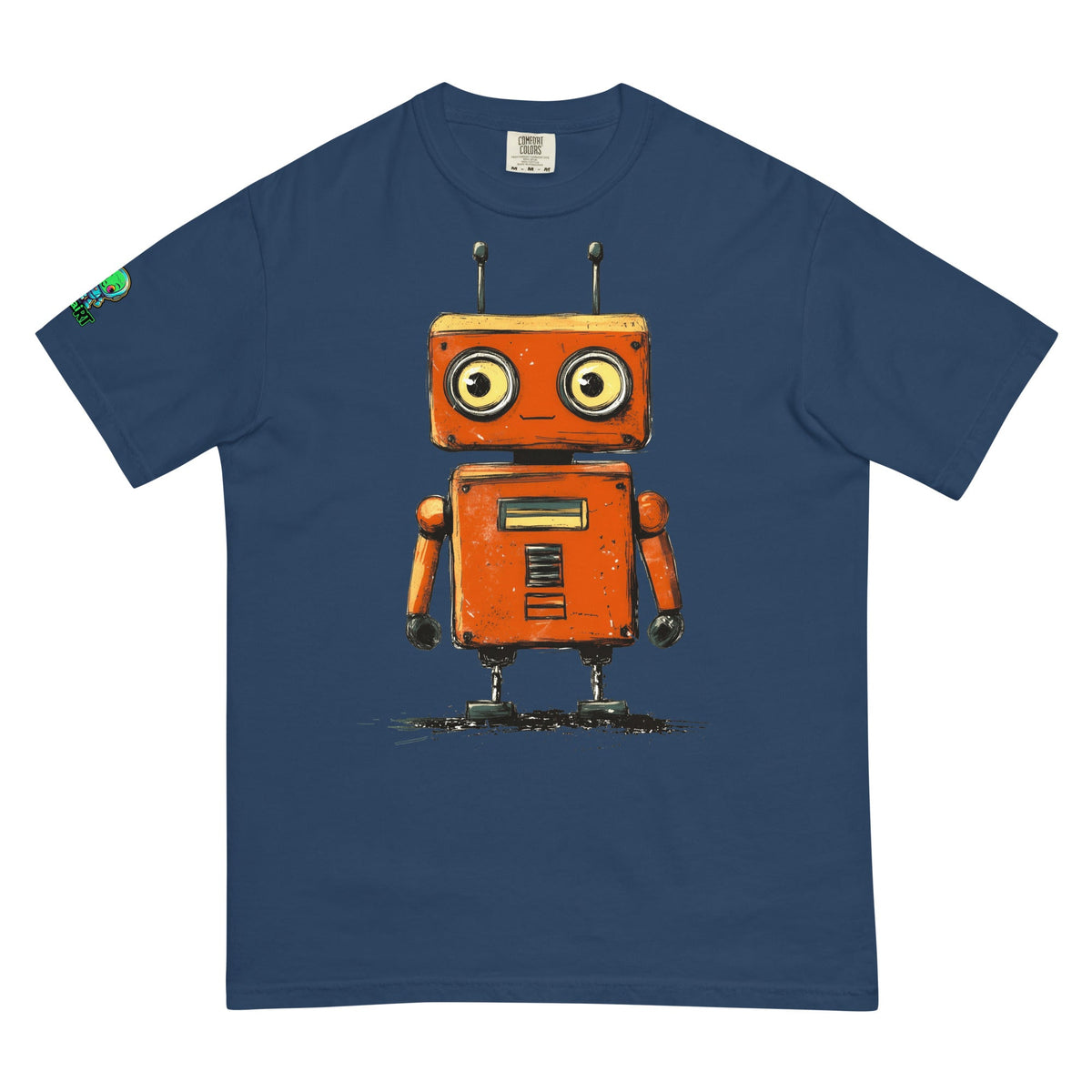 Rusty the Companion Bot - Unisex garment - dyed heavyweight t-shirt - BBairt