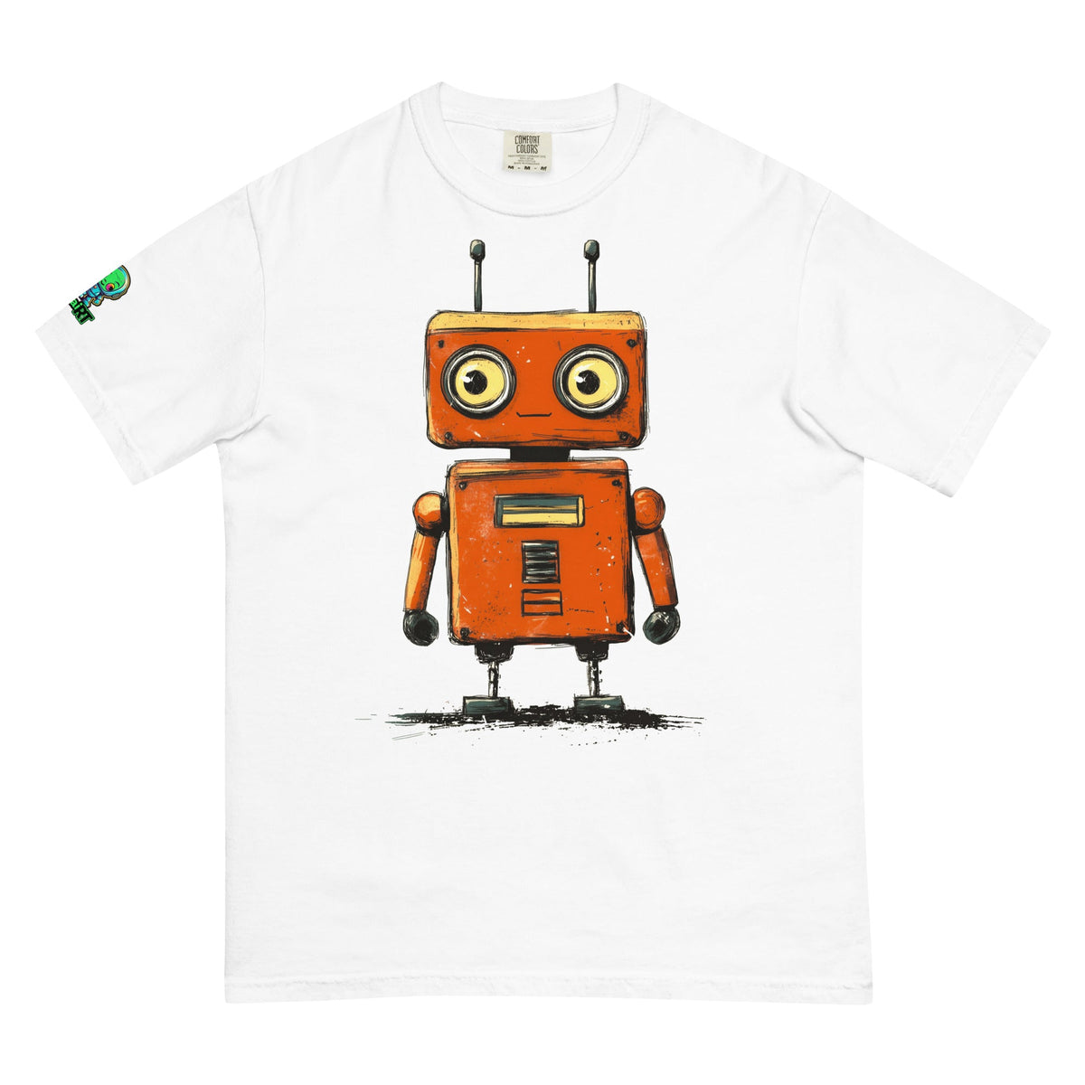 Rusty the Companion Bot - Unisex garment - dyed heavyweight t-shirt - BBairt