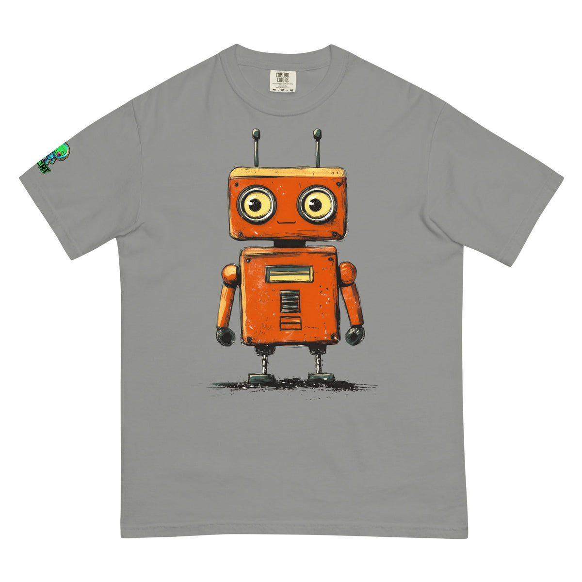 Rusty the Companion Bot - Unisex garment - dyed heavyweight t-shirt - BBairt