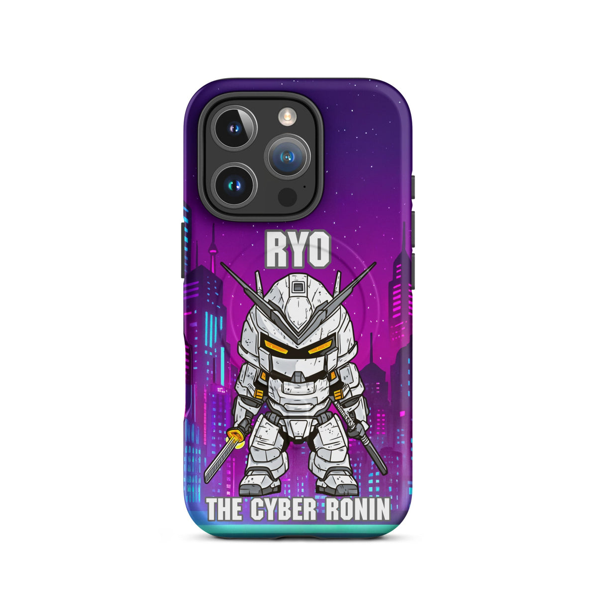 Ryo the Cyber Ronin - MagSafe Tough Case for iPhones 14 to 16 - BBairt
