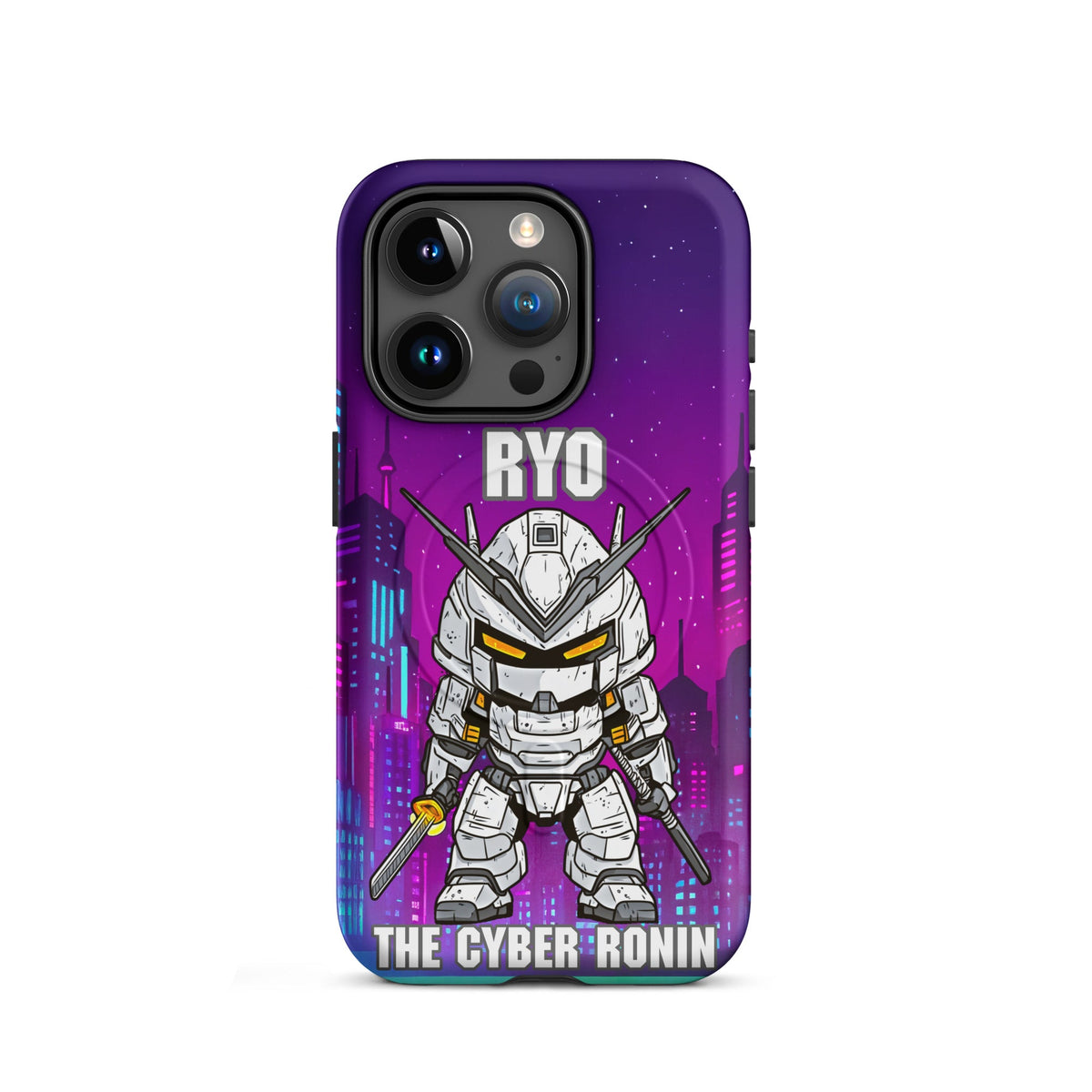 Ryo the Cyber Ronin - MagSafe Tough Case for iPhones 14 to 16 - BBairt