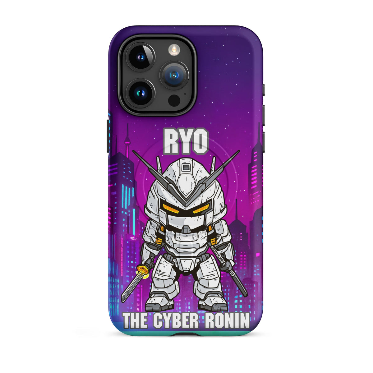 Ryo the Cyber Ronin - MagSafe Tough Case for iPhones 14 to 16 - BBairt