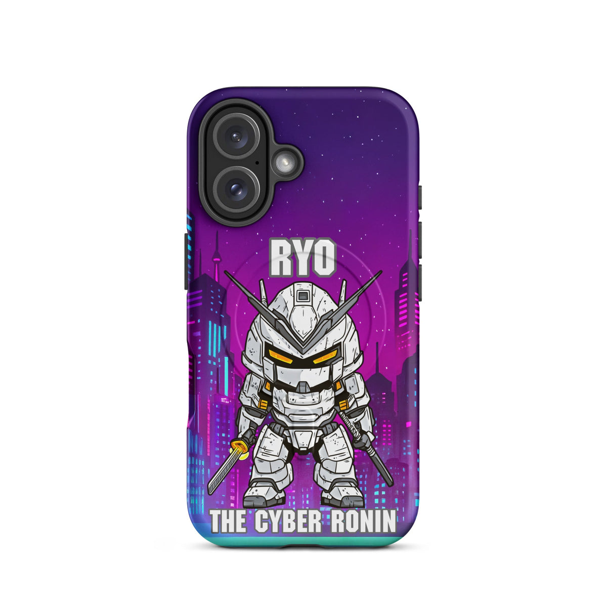 Ryo the Cyber Ronin - MagSafe Tough Case for iPhones 14 to 16 - BBairt