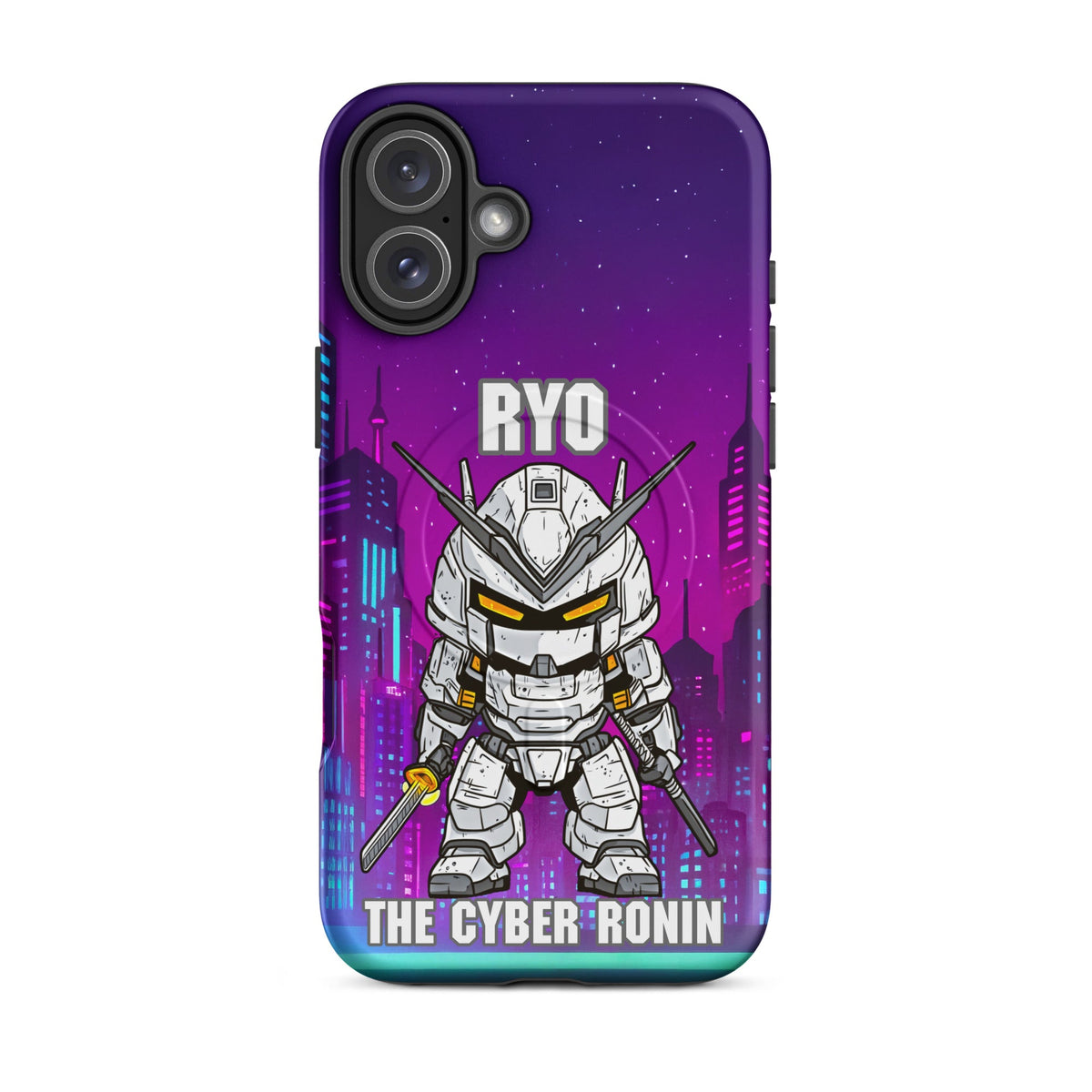 Ryo the Cyber Ronin - MagSafe Tough Case for iPhones 14 to 16 - BBairt