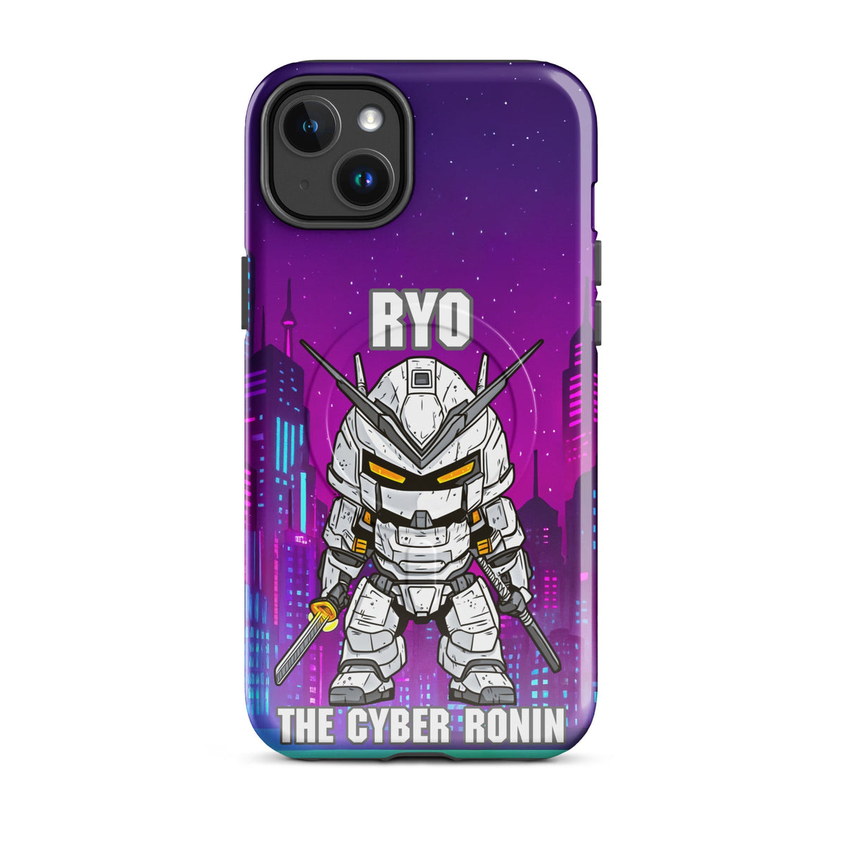 Ryo the Cyber Ronin - MagSafe Tough Case for iPhones 14 to 16 - BBairt