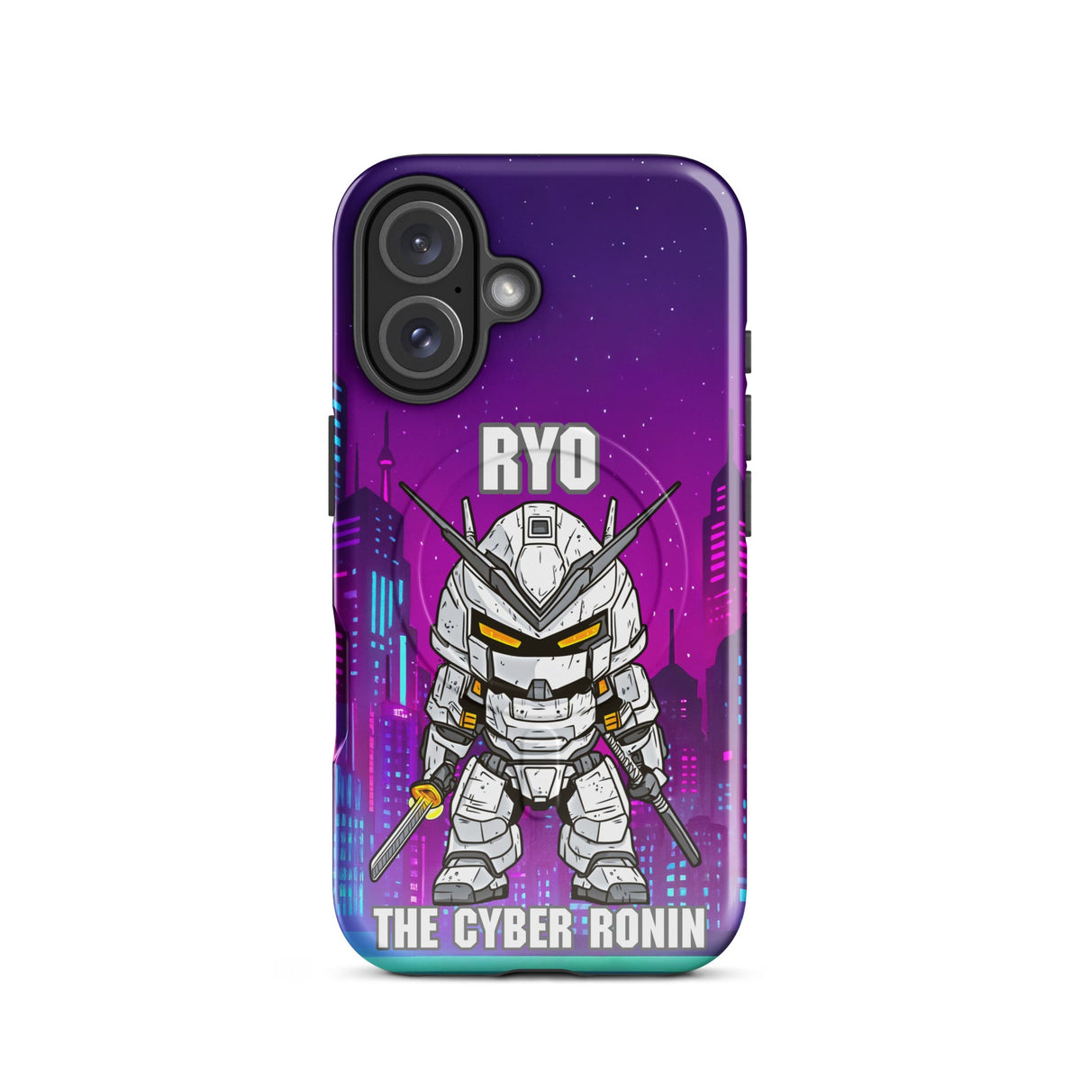 Ryo the Cyber Ronin - MagSafe Tough Case for iPhones 14 to 16 - BBairt