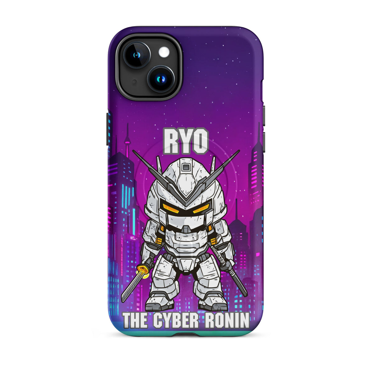 Ryo the Cyber Ronin - MagSafe Tough Case for iPhones 14 to 16 - BBairt