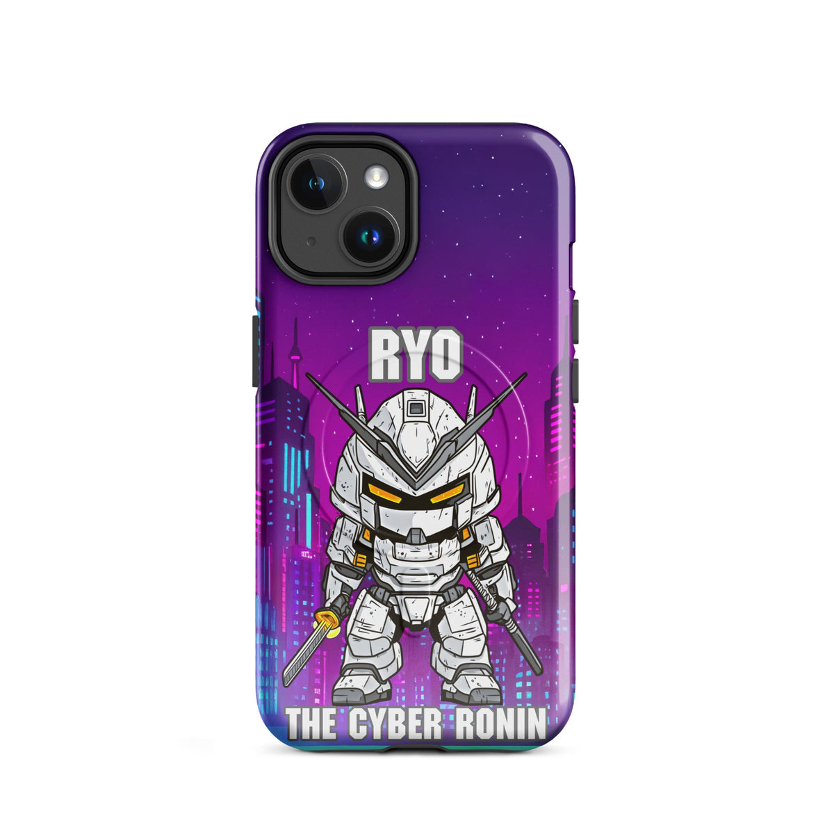 Ryo the Cyber Ronin - MagSafe Tough Case for iPhones 14 to 16 - BBairt