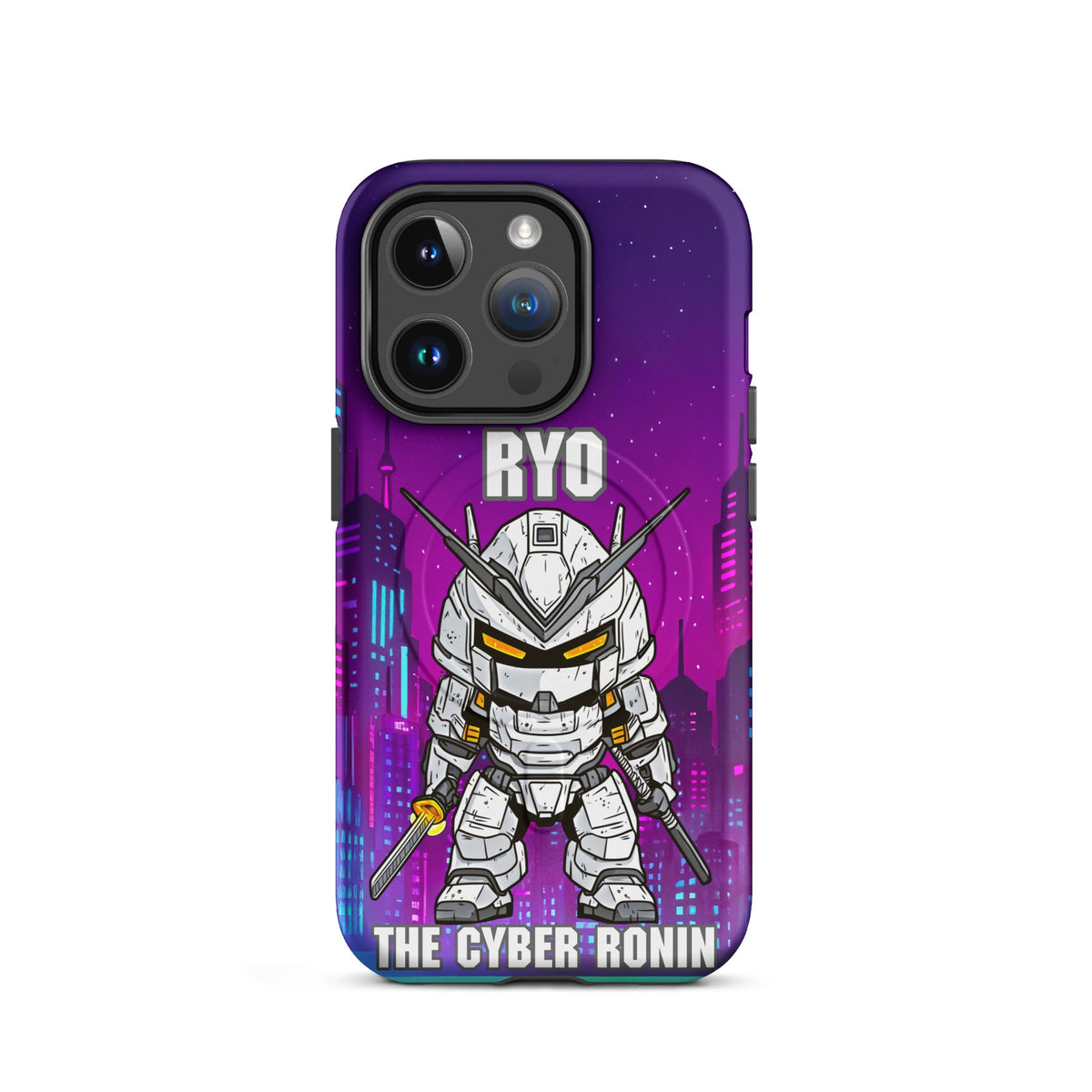 Ryo the Cyber Ronin - MagSafe Tough Case for iPhones 14 to 16 - BBairt