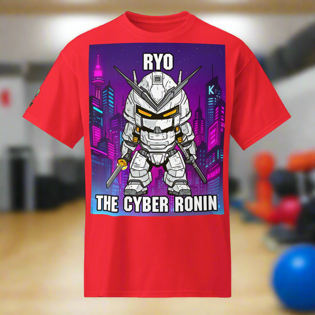 Ryo the Cyber Ronin - Unisex DryBlend T-Shirt - BBairt