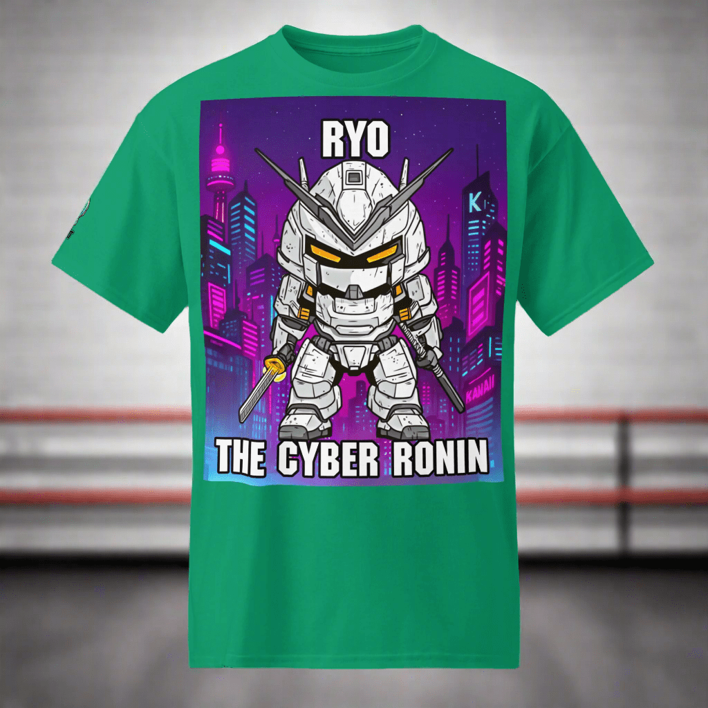 Ryo the Cyber Ronin - Unisex DryBlend T-Shirt - BBairt